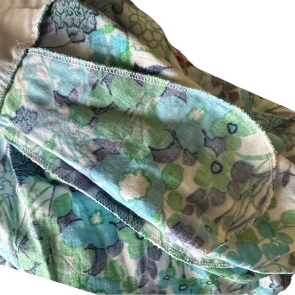 Vintage 50s Floral empire waist Dress with Pockets - Picture 10 of 14